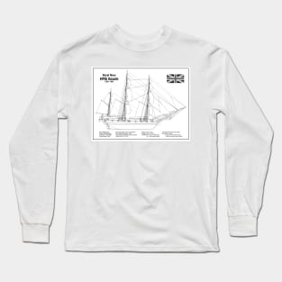 Charles Darwin HMS Beagle Tall Ship - BDL Long Sleeve T-Shirt
